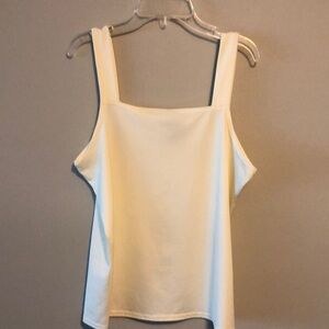 new directions Tank Top Cream SZ L Like new!